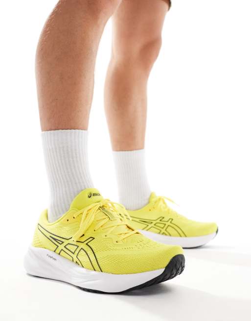  Asics Gel-Pulse 15 neutral running trainers in bright yellow and black