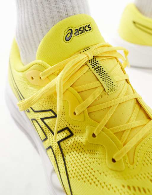 Asics trainers yellow best sale