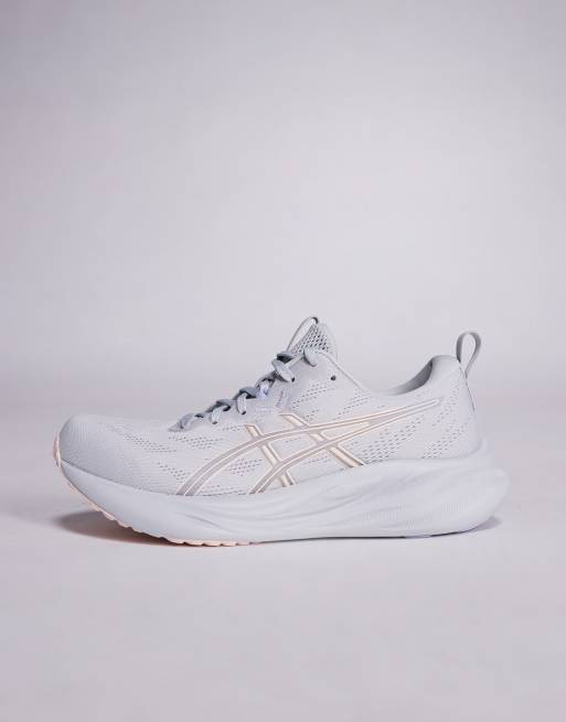 Asics Gel-Pulse 16 running trainers in grey and pink, 2 of 5