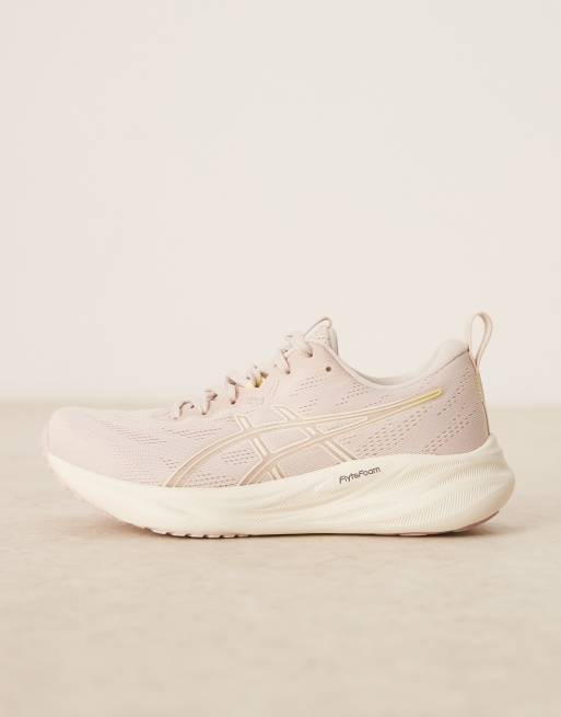 Asics Gel-pulse 16 running trainers in mineral beige and cream, 2 of 5