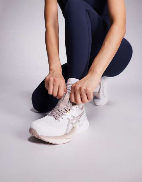 Asics – Gel-Pulse 16 – Vita och rosa löparskor - view 1