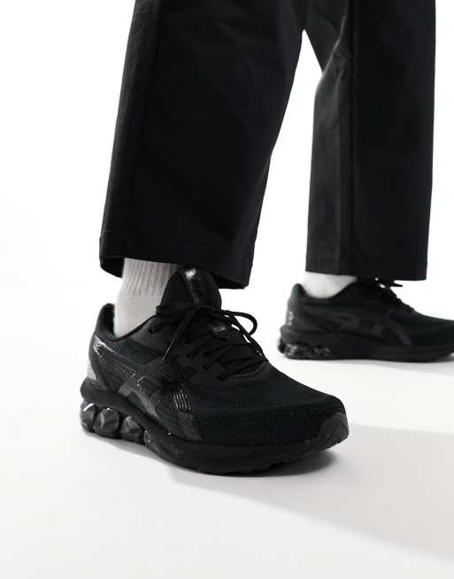 All black store asics shoes