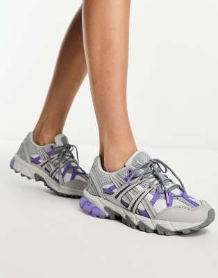 asics - gel-sonoma 15-50 - grå och lila träningsskor-grå/a