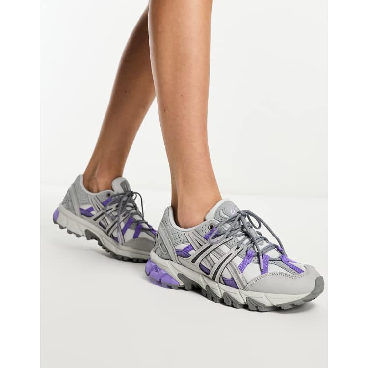 Asics purple deals and pink trainers