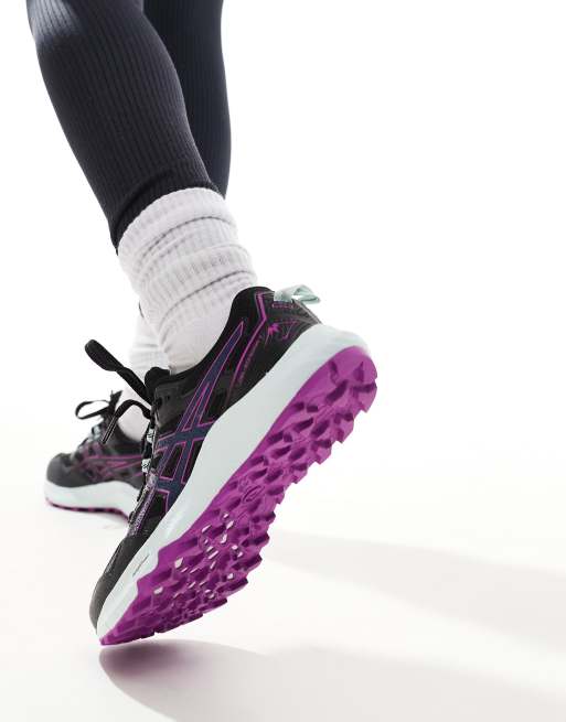 Asics - Gel-Sonoma 7 - Baskets de trail - Noir, rose et bleu, 4 de 5