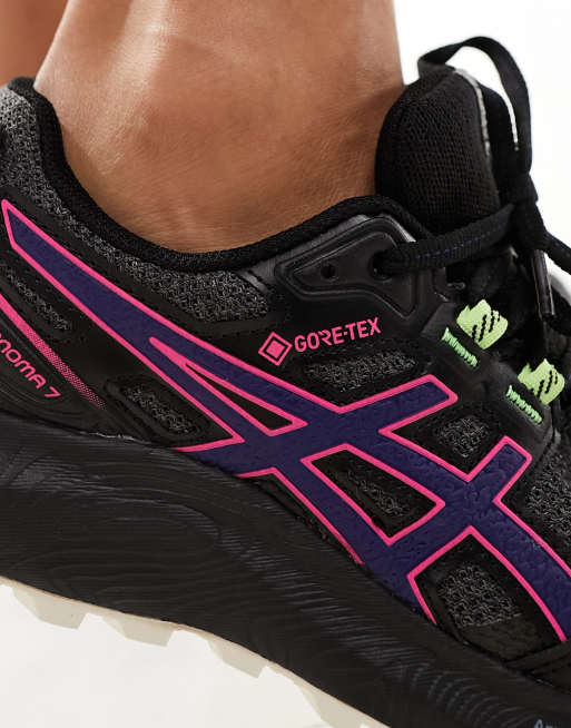 Asics - Gel-Sonoma 7 GTX - Sneakers per il trail running con suola spessa nere, 2 di 5