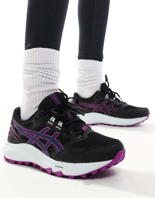 Asics - Gel-Sonoma 7 Trail - Løbesneakers i sort/lyserød/blå, 5 af 5