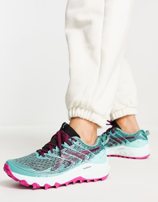 Asics - Gel-Trabuco 10 trail - Sneakers i salviegrøn og pink 