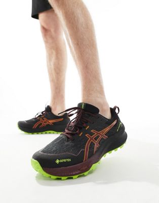Asics Gel-Trabuco 11 GTX running trainers in black and red - ASOS Price Checker
