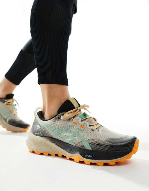 Asics – Gel-Trabuco 12 – Buty sportowe do biegania w kolorze szarym i ciemnozielonym