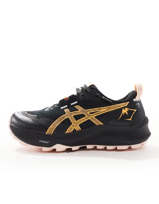 Asics – Gel-Trabuco 12 GTX – Wasserdichte Trail-Lauf-Sneaker in Schwarz und Orange, 2 von 5