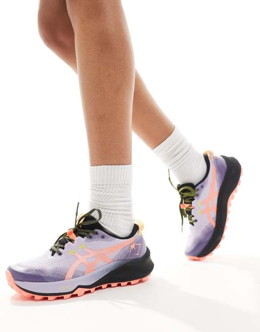 Asics - Gel-Trabuco 12 - Trail Running - Hardloopschoenen in lila en koraal