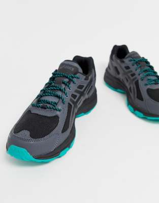 asics noir et bleu turquoise
