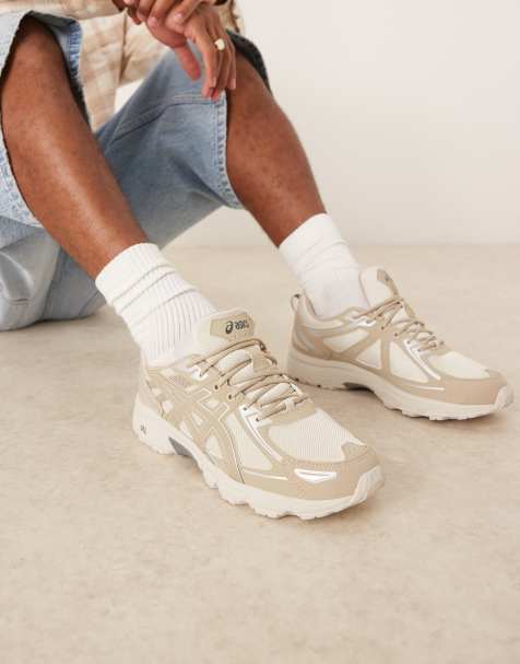 Asics – Gel-Venture 6 – Grå och naturvita träningsskor - view 1