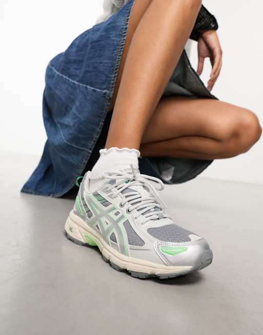 Asics Gel Venture 6 Sneakers grigio argento e verde ASOS