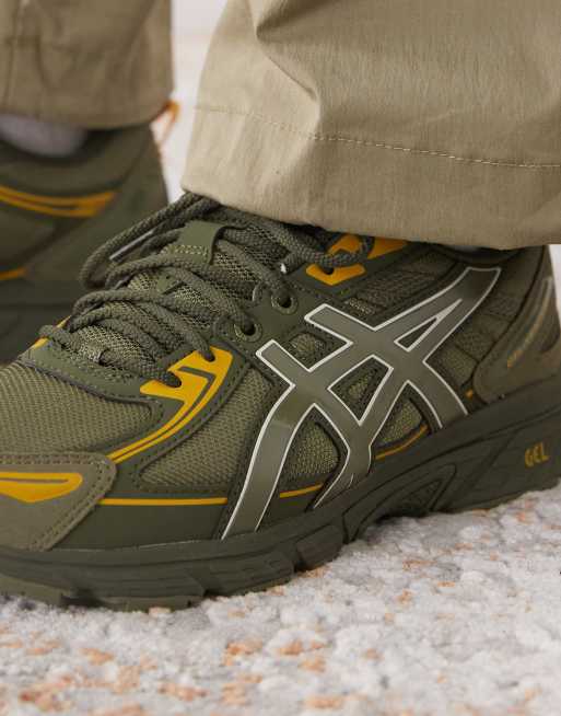 Asics - Gel-Venture 6 - Sneakers in olijfgroen en oranje, 5 van 5