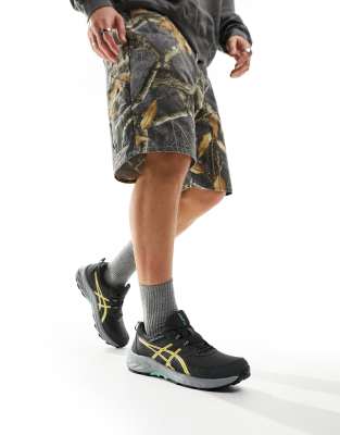 Asics Gel-Venture 9 Running Trainers In Graphite Grey And Faded Yellow