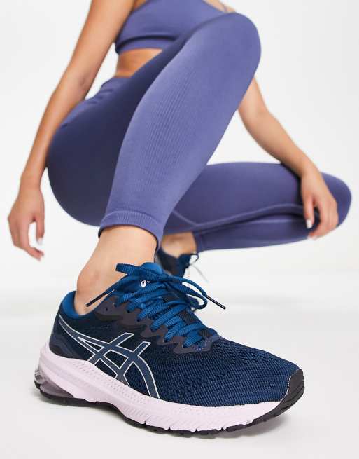 Asics - Gt-1000 11 - Blå og pink løbesneakers 