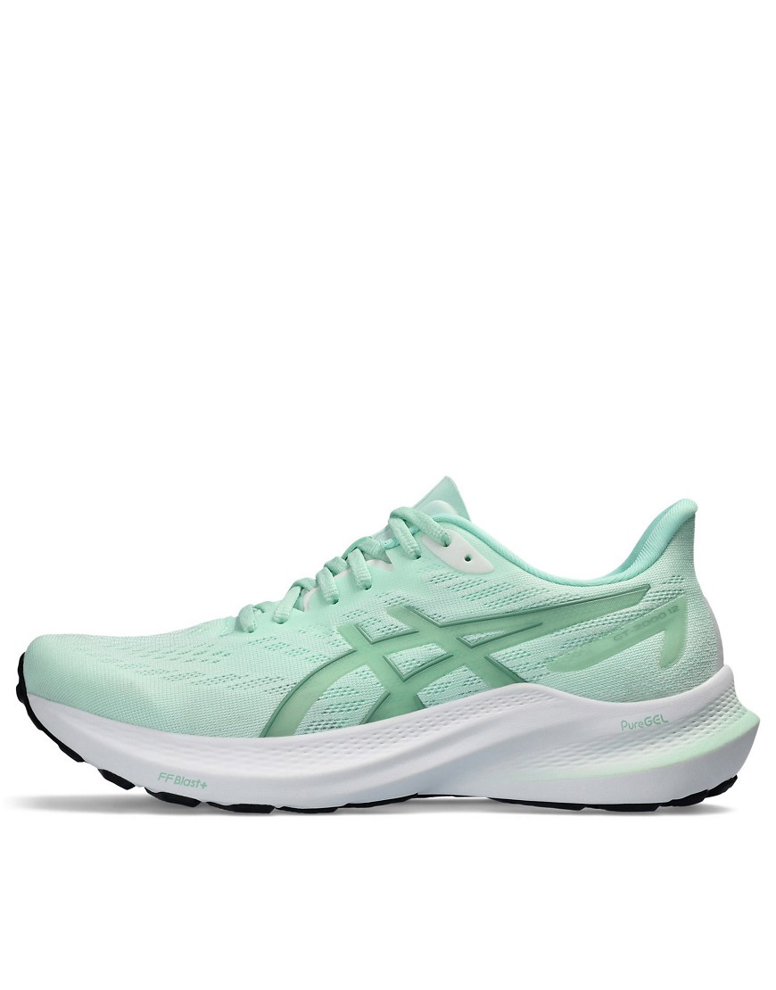 Asics GT-2000 12 stability running trainers in mint green