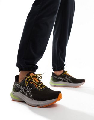 Asics GT-2000 12 TR stability trail running trainers in black and orange