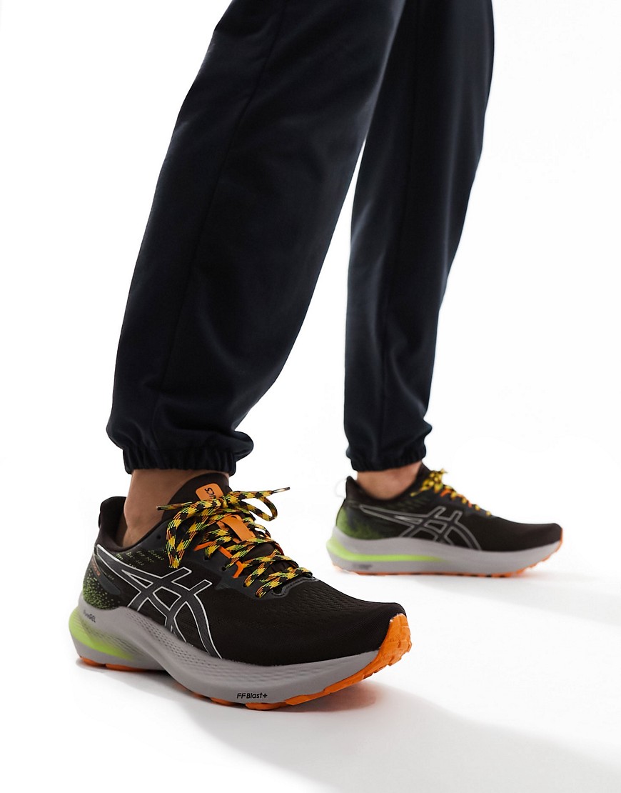 Asics GT-2000 12 TR stability trail running trainers in black and orange-Multi