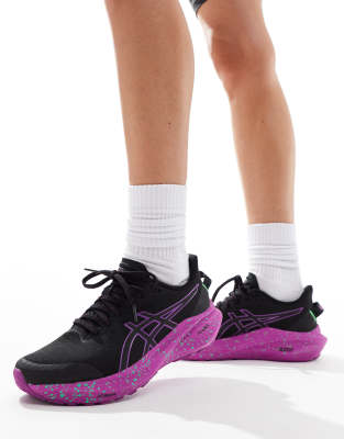 asics - gt-2000 13 lite-show stability - svarta och rosa löparskor-svart/a