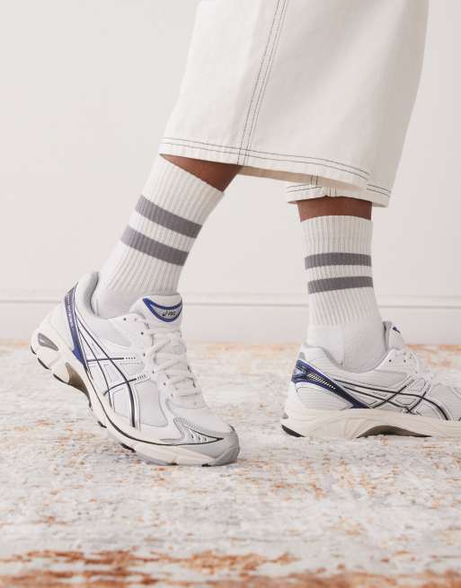 Asics – GT-2160 – Białe buty sportowe z ciemnoniebieskimi wstawkami