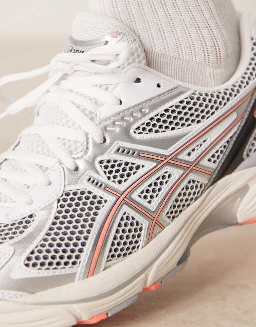 Asics – GT-2160 – Białe buty sportowe z koralowymi wstawkami, 4 z 5