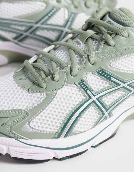 Asics GT-2160 sneakers in wit en asgroen, 3 van 5