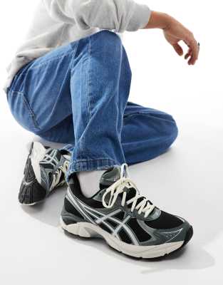 asics - gt-2160 - svart och grå träningsskor i unisex-modell-svart/a