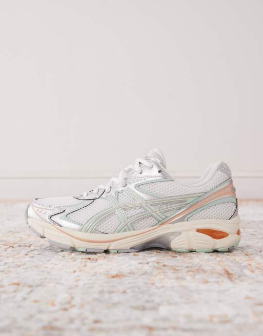 Asics GT-2160 trainers in white and mint tint