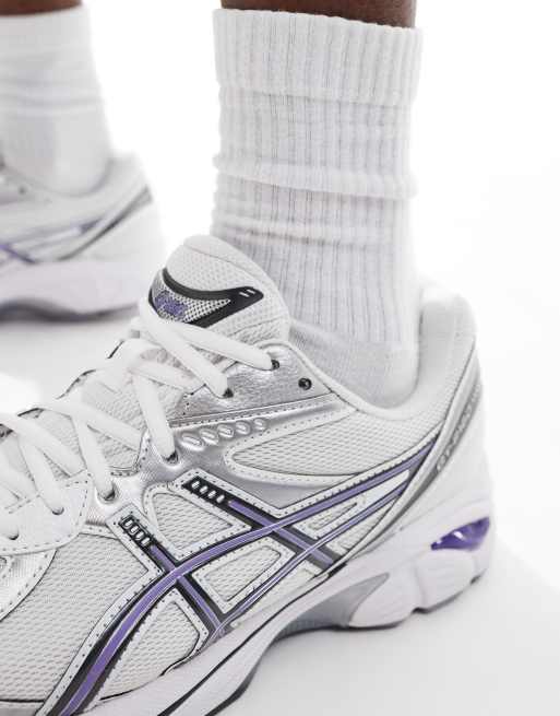 Asics Gt-2160 trainers in white silver and lavender, 5 of 5