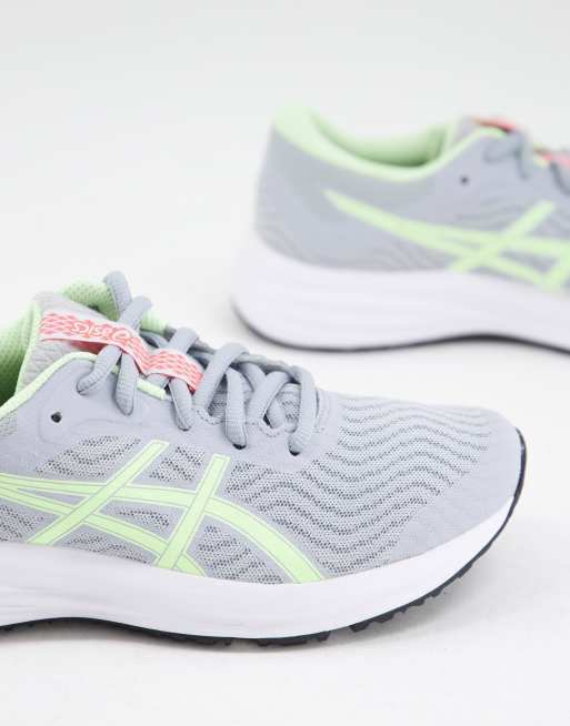 Asics Hardlopen Patriot 12 Sneakers in grijs en limoengroen