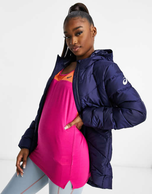 Asics jacket in navy ASOS