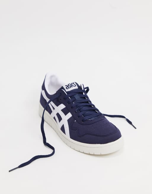 Asics navy blue hot sale shoes