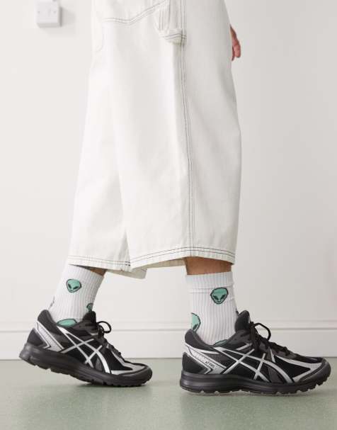 Asics - Jog 100 S - Sneakers nere e argento puro - view 1