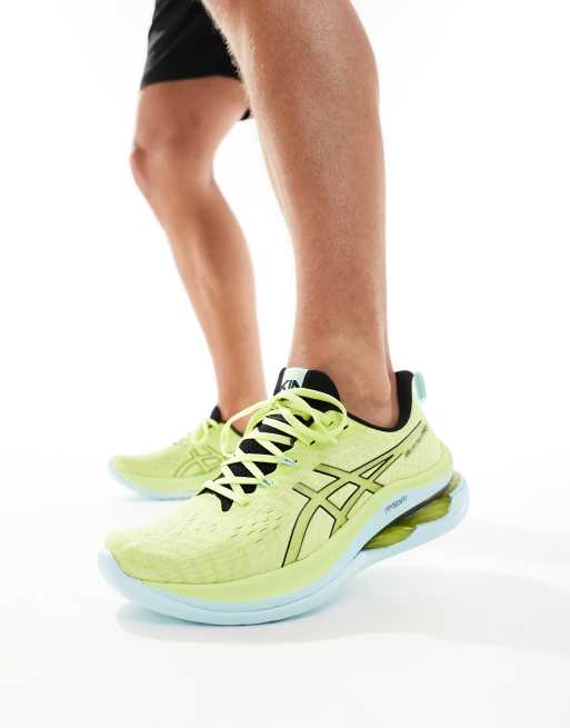 Asics lime sale green running shoes