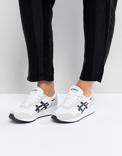 Asics lyte trainers with sales suede detail