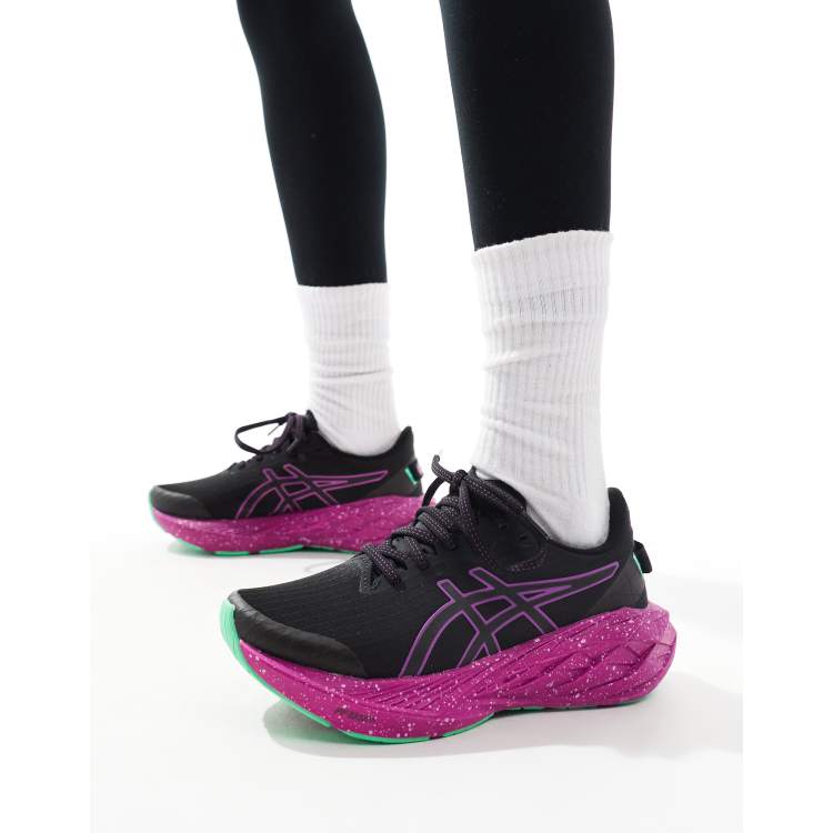 Hot pink asics running shoes on sale