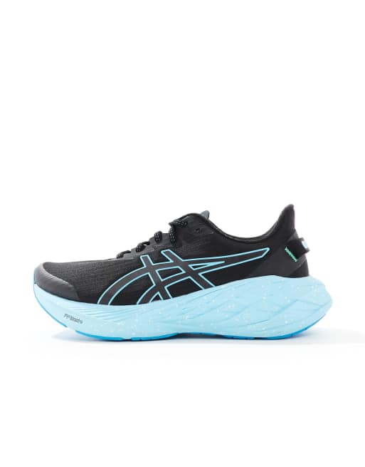 Asics – Novablast 4 Lite-Show – Svarta och turkosa löparskor, 2 av 5