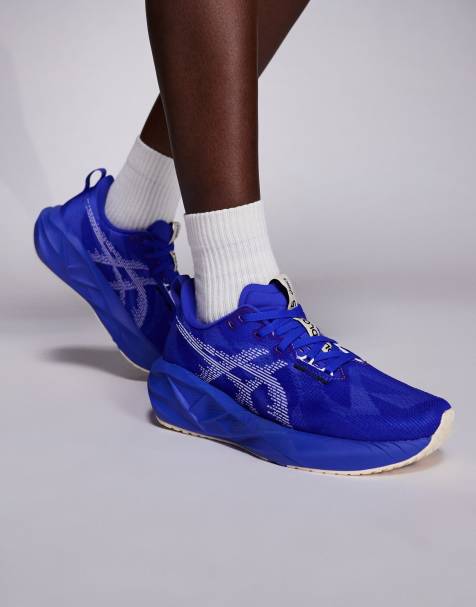 Asics - Novablast 5 - Sneakers da corsa blu cobalto burst e bianche - view 1