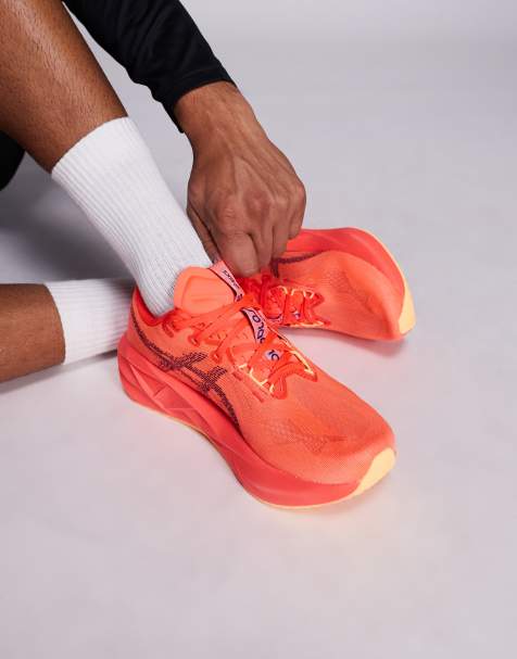 Asics - Novablast 5 - Sneakers da corsa rosso fluo e viola edo - view 1