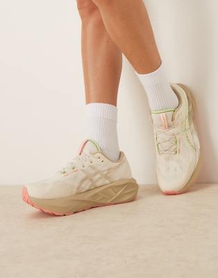 Asics - Novablast 5 TR - Baskets de course - Crème et goyave-Blanc
