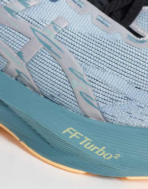 Asics Novablast 6 Lite-Show running trainers in grey with orange detail, 4 of 5