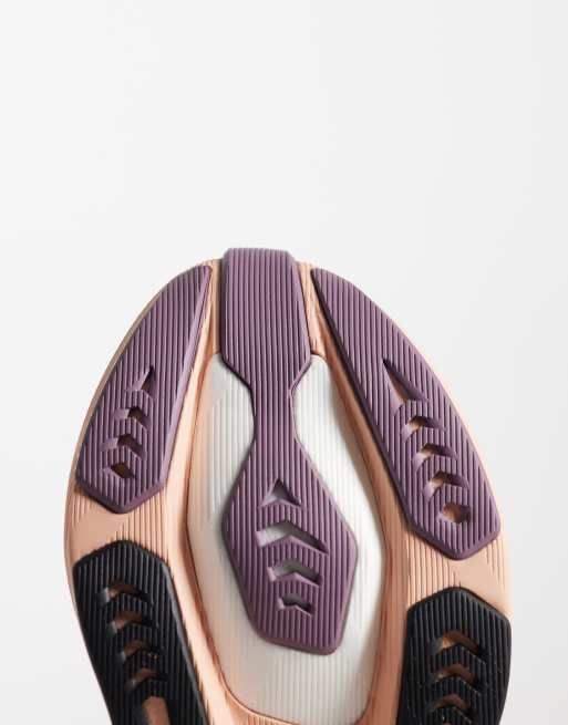 Asics Novablast 6 running trainers in dusty mauve and coral, 4 of 5