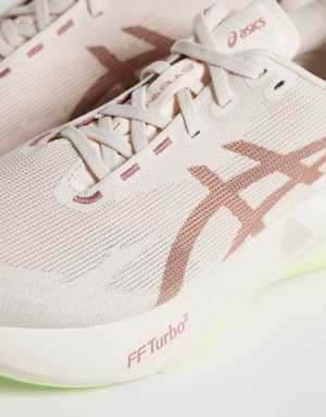 Asics Novablast 6 running trainers in rose and yellow