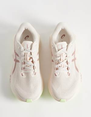 Asics Novablast 6 running trainers in rose and yellow