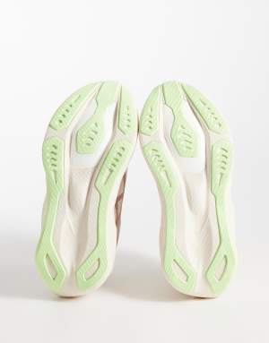 Asics Novablast 6 running trainers in rose and yellow