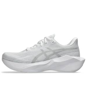 Asics Novablast 6 running trainers in triple white