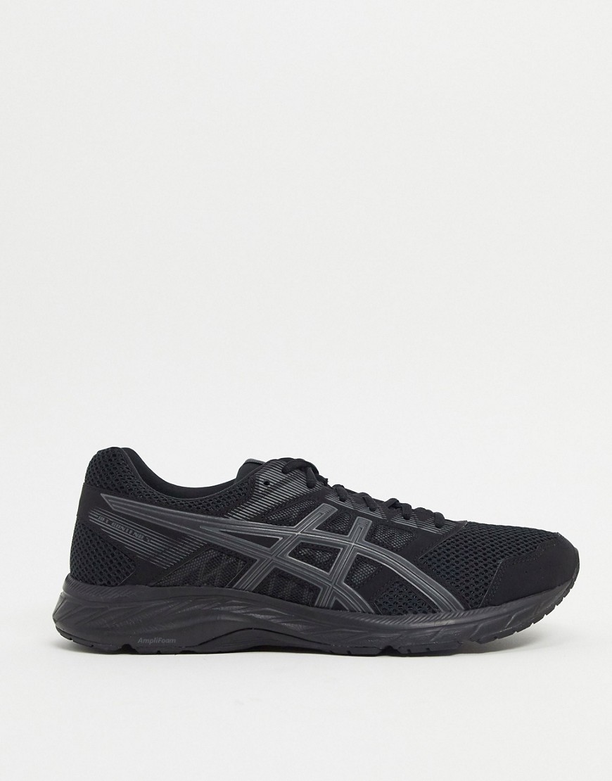 Asics Running gel contend 5 trainers in black